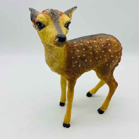 Vintage Fawn Deer Figurine Spotted Ashton Drake Galleries Heavy 1995 - Picture 1 of 10